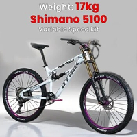 26/27.5 inches Aluminum alloy Soft tail frame Mountain bike Double disc brake Shock absorption off-road Bicycle aldult Men women
