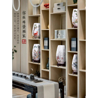 Jingdezhen Ceramic Small Vase Ornament Living Room Flower Arrangement Dried Flowers Chinese Style Ho