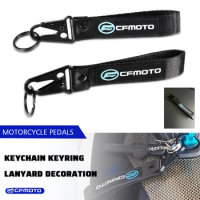 Motorcycle Accessories Keychain Keyring Key Ring Chain Tag Strap for Cfmoto For CF moto X6 X8 500 ATV 150 250 400 650 MT NK GT