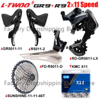 LTWOO 2x11 Speed Cassette 42T 46T Gravel Road Bike Groupset GR9 11S Rear Derailleur RSL R9 2V LSL X11 Chains Cycling Parts
