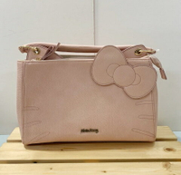 【震撼精品百貨】Hello Kitty 凱蒂貓 Sanrio HELLO KITTY側背包/手提包-粉大臉#89108 震撼日式精品百貨