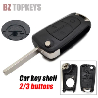 BZTOPKEYS Folding key fob case cover for Opel Vauxhall Vectra C Zafira Astra J Corsa D Insignia remote car key shell