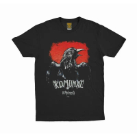 Kaos T-Shirt BAND KOMUNAL-HITAM SEMESTA Bahan Tebal Cottn Combed 24s baju distro Kain Katun Lembut O