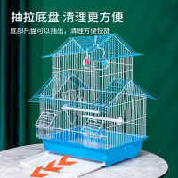 鳥籠 虎皮鸚鵡高檔專用鳥籠牡丹大號雙層別墅籠子文鳥珍珠鸚鵡鳥籠包郵