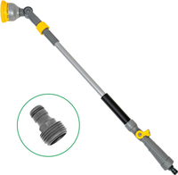 29”-43”Long Telescopic Tube Metal Watering WandWater Hose Sprayer Nozzle180 ° Swivel Head | 10 Spr