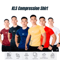KLS Manset Lengan Pendek Baselayer Pria Wanita Baju Olahraga Futsal Basket Gym Renang Kaos Sport