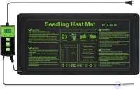 Seedling Heat Mat 10X20.75`` with Thermostat Durable Waterproof Warm Hydroponic Plant Heating Pad wi