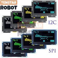 2.4" 2.42 Inch 128x64 OLED LCD Display Module SSD1309 12864 4 Pin IIC I2C SPI Serial Interface for Arduino C51