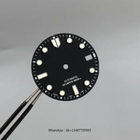 NH35 Watch prospex Diver's watch black dial 28.5mm spring drive parts fit nh35/6r35/4r36/nh36 movment 62mas dial