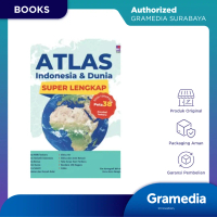 Gramedia Surabaya - Buku Atlas Indonesia & Dunia Super Lengkap Ed. Terupdate Peta 38 ( Tim Kartograf