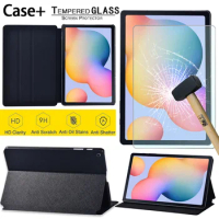 Tablet Cover Case for Samsung Galaxy Tab S6 Lite 10.4'' P610 P615,For Tab S6 Lite 10.4 Tablet Tempered Glass Protective Film