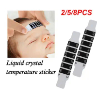 2/5/8PCS Forehead Head Strip Thermometer Water Milk Thermometer Fever Body Baby Child Kid Test Temperature Sticker Baby Care