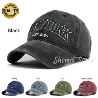 NW YORK est 1625 Topi Baseball Bisbol Black Sport Vintage Pria Wanita Hat Cap Distro Keren Dewasa Ce