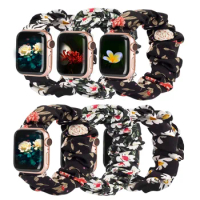 Elastic strap For Apple Watch Ultra 8 7 41mm 45mm 6 5 4 SE 40mm 44mm Replacement strap iWatch series 3 38mm 42mm Colorful Strap