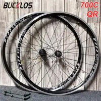 BUCKLOS High Quality 700C 30/40mm Road Wheelset Disc/V Brake Road Bike Wheel Aluminum/Carbon Hub Hot Sale Bicycle Rim HG