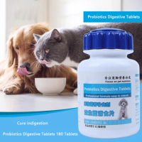 Dog Probiotics Digestive Tablets 180 Tablets Cats Regulates Gastrointestinal Vomiting Diarrhea Picky Eaters Pets Stomach Flatule