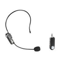 Wireless Microphone System Transmission UHF Wireless Microphone Headset Receiver Headset Microphone for Voice Amplifier