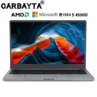 Metal Laptop MAX RAM 64GB 3TB SSD Ultrabook 15.6inch Computer 2.4G/5.0 Wifi Bluetooth Ryzen 5 4500U Windows 10 11 Pro