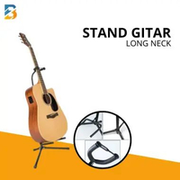 Stand Gitar Berdiri / Tatakan Gitar Leher Panjang Tempat Gitar Berdiri