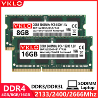 DDR2 DDR3 DDR4 4GB 8GB 16GB Laptop Memories Ram PC2 667 800 PC3 PC3L 1066 1333 1600 PC4 2133 2400 2666 Non-ECC SODIMM Memory Ram