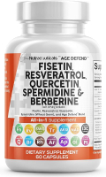 Thực phẩm bổ sung Clean Nutraceuticals Fisetin Quercetin Resveratrol với Spermidine và chiết xuất mầ