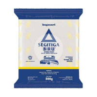 TEPUNG TERIGU SEGITIGA BIRU KEMASA 1 KG DAN 500 GRAM / 1 DUS ISI 12 (1KG) / 1 DUS ISI 20 (500G) segi