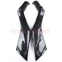 Under Seat Side Panel Protection Trim Fairing Cover For Yamaha XMAX300 2017-2022 Full Forged Carbon Fiber 100%