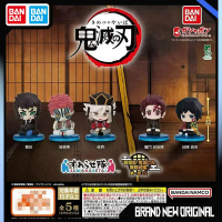 Model Figura Aksi Bandai Demon Slayer Reka Bentuk Postur Duduk Giyuu Akaza Douma Hiasan Gashapon Bal