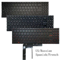 New Backlit US/Russian/Spanish/French Keyboard For MSI GL66 GF66 GF76 MS-1581 1582 1583 1585 GL76 MS-17L1 MS-17L2 MS-17L3 L4 L5