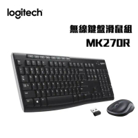 logitech 羅技 無線滑鼠鍵盤組-MK270R