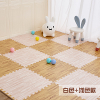 New U84M Wood Grain Foam Floor Mat Splicing Crawling Mat Anti-Fall Childrens Bedroom Large Area Tata