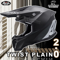 Airoh安全帽 TWIST 2.0 Plain 越野帽 消光黑 素色 霧面 全罩帽 全罩式 雙D扣 內襯可拆 耀瑪騎士