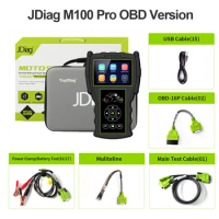 JDiag M100 Pro Motorcycle Diagnostic OBD2 Scanner Multifunction Moto Code Reader Tool For BMW Kawasaki Yamaha Honda Suzuki KTM