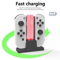 Charging Dock Replacement for Nintendo Switch &amp; Charger for Switch OLED Joy Con, Charging Station for Nintendo Switch