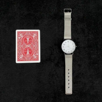 Card To Watch (With Watch) Playing Card Change To Watch Close Up Street Illusion Gimmick Magic Tricks A Visual Changing Magic!