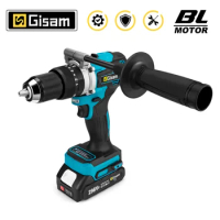 650NM 13MM Brushless Electric Drill 20+3 Torque Cordless Impact Drill Hammer Li-ion Electric Screwdriver For Makita 18V Battery