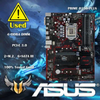 Used Asus PRIME B250-PLUS Original Desktop Intel B250 DDR4 Motherboard LGA 1151 i7/i5/i3 USB3.0 SATA3