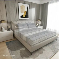 King Rabbit Sarung Guling / Sarung Bantal ( Pillow case) uk. 50x70 cm (Motif Random) Kazuto Grey Gul