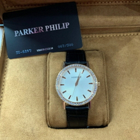 (Little bee小蜜蜂精品) PARKER PHILIP 派克菲利浦PP6897 帶鑽石英皮錶