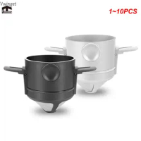 1~10PCS Stainless Steel Easy Clean Reusable Coffee Funnel Portable Foldable Coffee Filter Paperless Pour Over Holder