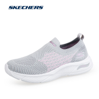 Skechersสเก็ตเชอร์ส รองเท้าผู้หญิง Women Sport Active Arch Fit Refine Dont Go Shoes - 104236-BBK Arch Fit Machine Washable Stretch Fit Vegan-GREY
