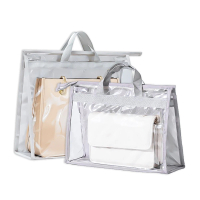 【小麥購物】透明包包防塵袋 XXL(包包收納袋 防水袋 PVC透明 包包保護袋 收納掛袋 收納袋 衣櫥收納)