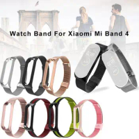 For Mi band 4 3 Metal Strap Bracelet for Xiaomi Mi Band 3 4 Screwless Mi Band 4 3 bracelet MiBand Wrist band smart Band4 Steel