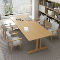 客廳實木大長書桌雙人學習桌工作臺去客廳化餐書桌一體桌椅組閤
