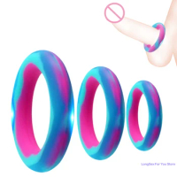 Silicone Cockring Sex Toy For Men Male Cock Ring Penis Ring Delay Ejaculation Scrotal Binding Ball Stretcher anillos para hombre