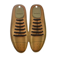 Shoe Accessories Shoe Lace No Tie Elastic Leather Shoes with Elastic Hook Silicone Shoe Laces Flats Cordones Elasticos Zapatilla