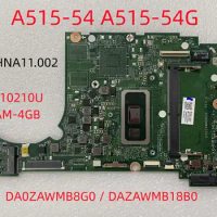 NB.HNA11.002 For ACER Aspire 5 A515-54 motherboard with i5-10210u RAM-4GB UMA