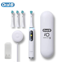 Oral B IO9 Series Intelligent Sonic Electric Toothbrush 3D Micro-vibrating Tech 7 Modes Pressure Sensor Travel Box Rechargeable