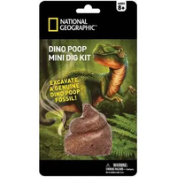 NATIONAL GEOGRAPHIC DINO POOP FOSSIL CARDED MINI DIG KIT ORIGINAL
