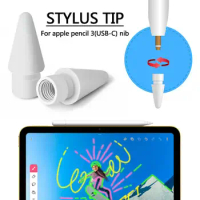 Spare Metal Nib Tip Replacement For Apple Pencil 3rd For iPad Pro Stylus Touchscreen Pen Sensitive Sense Spare Metal Nib Ti U3L9